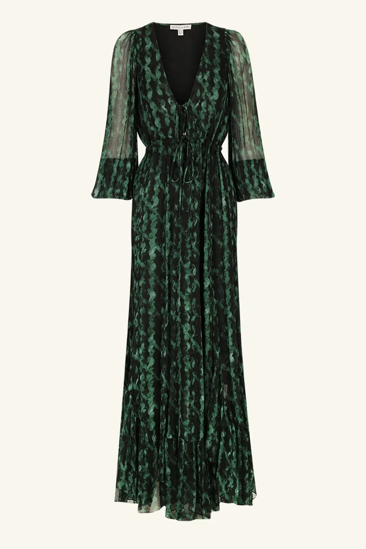 Shona Joy Green Remi Lace Front Maxi Dress AU 18 / XXL - Image 5
