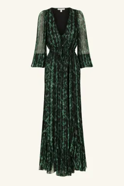 Shona Joy Green Remi Lace Front Maxi Dress AU 18 / XXL for rent on The Volte - image 5