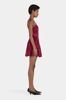 Hansen And Gretel Cordelia Mini Dress Magenta Floral Size 10 for rent on The Volte - image 4