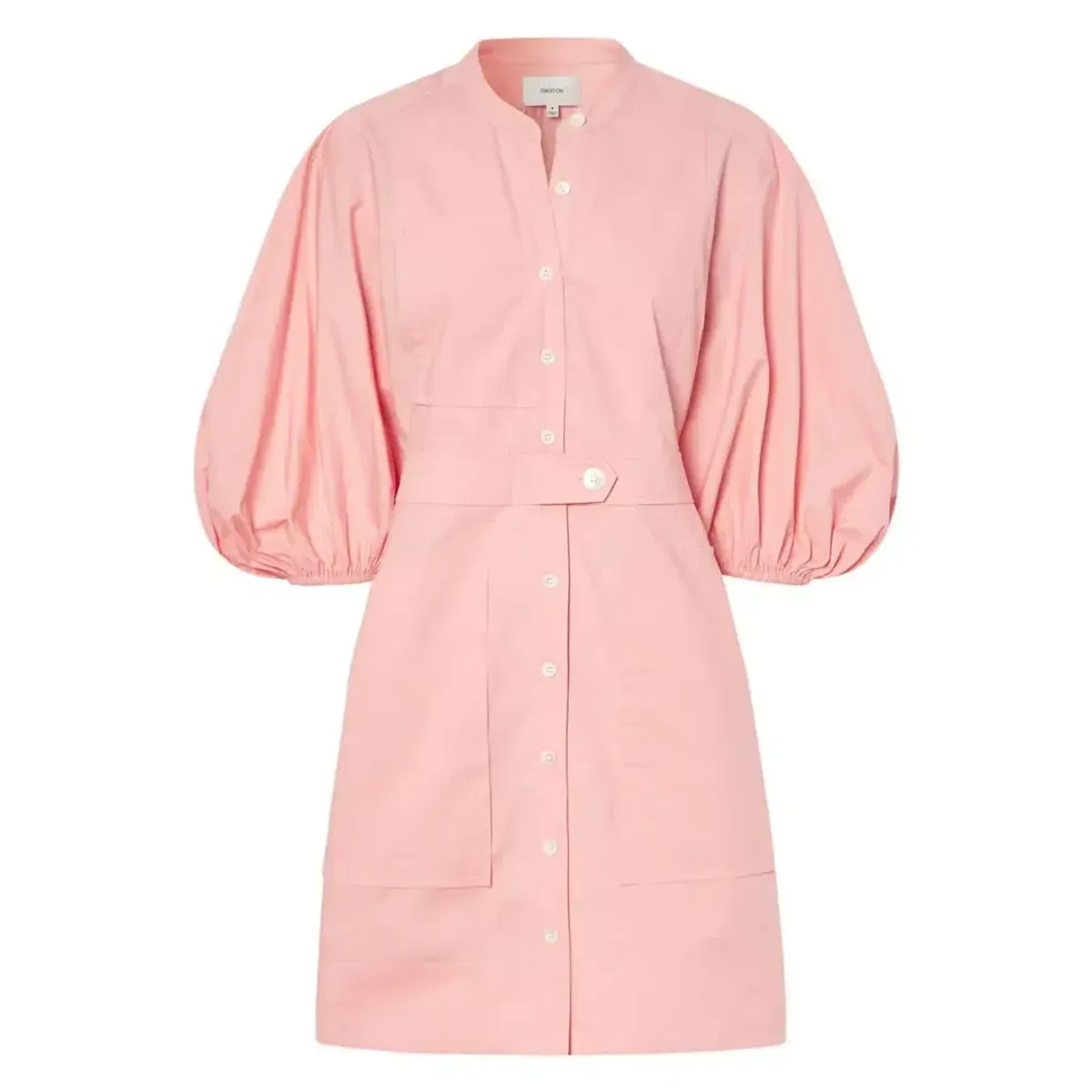 Oroton Foxglove Short Utility Dress In Primrose | Size AU 10  - Image 3