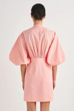 Oroton Foxglove Short Utility Dress In Primrose | Size AU 10  for rent on The Volte - image 2