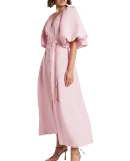 Aje Evermore Midi Dress Rose Pink Size 14 for rent on The Volte - image 1