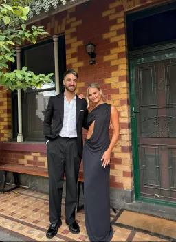 MISHA THE SOLSTICE CUPRO DRESS in BLACK SIZE M / 10 AU for rent on The Volte - image 3