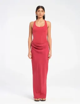 Benni Jade Maxi Dress Red Size 8 for rent on The Volte - image 3