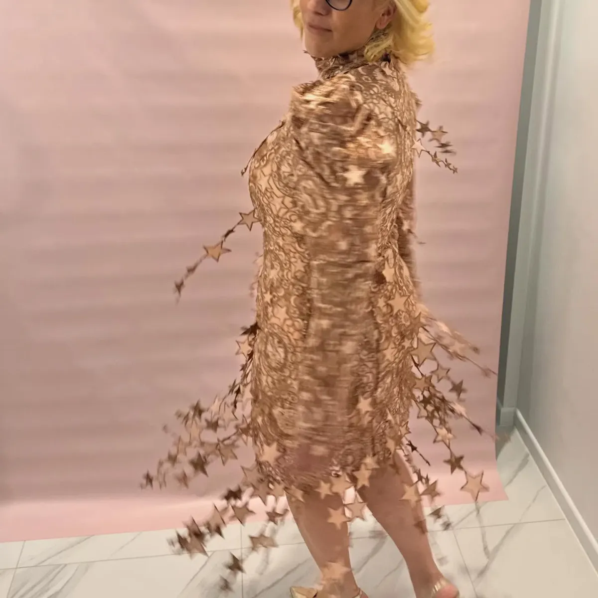 Zimmermann Zodiac Celestial Mini Dress Lipstick size 3/AU14 - Image 5