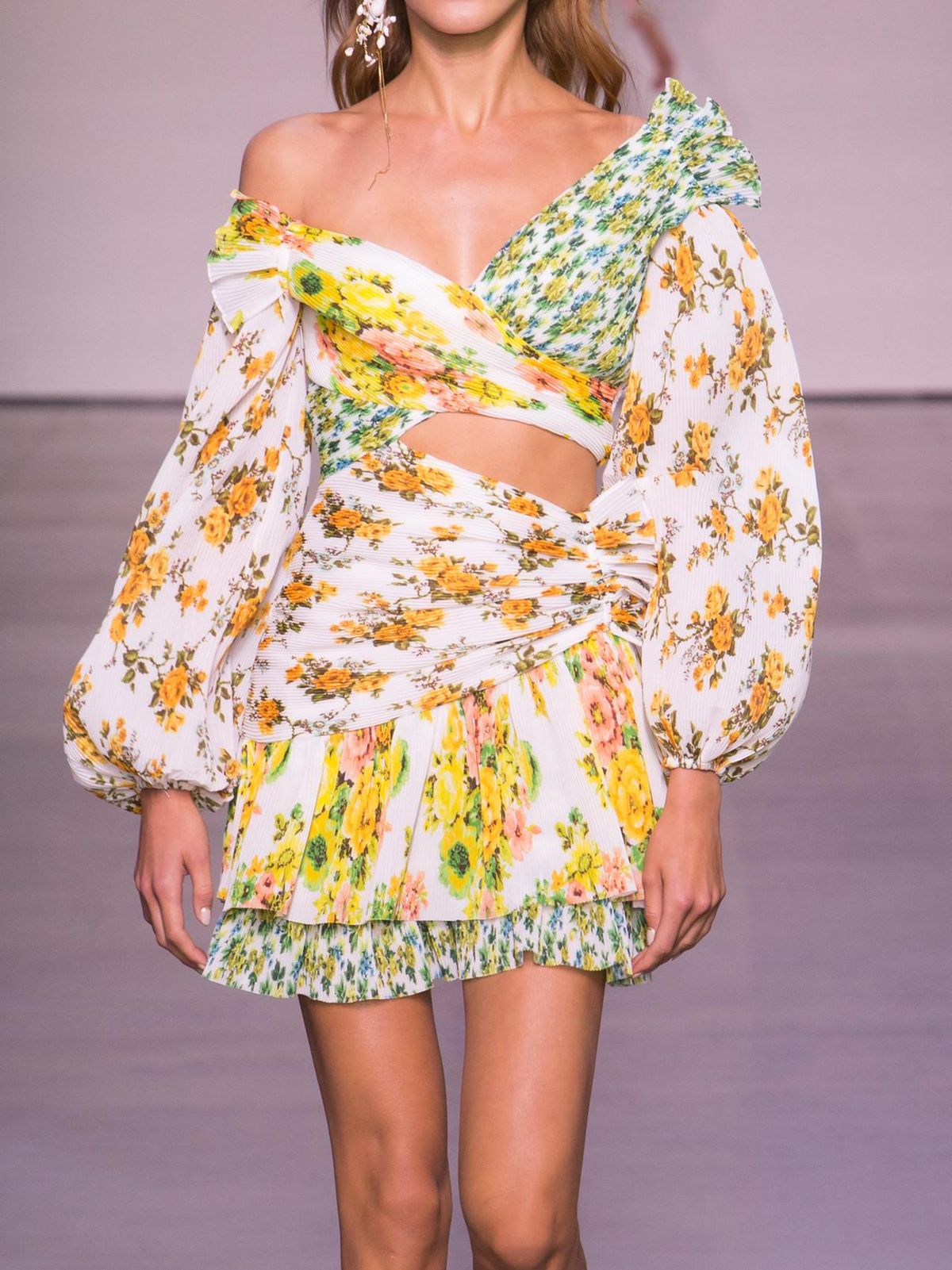 Zimmerman Golden Surfer Dress Multi Size 1 - Image 2