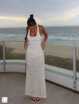 Benni Ariel Maxi Dress in Shell Size 8 AU / S for rent on The Volte - image 1