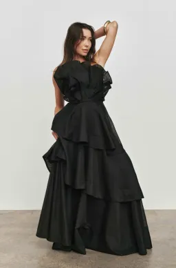 Aje Selestia Gown in Black Size 14 for rent on The Volte - image 3
