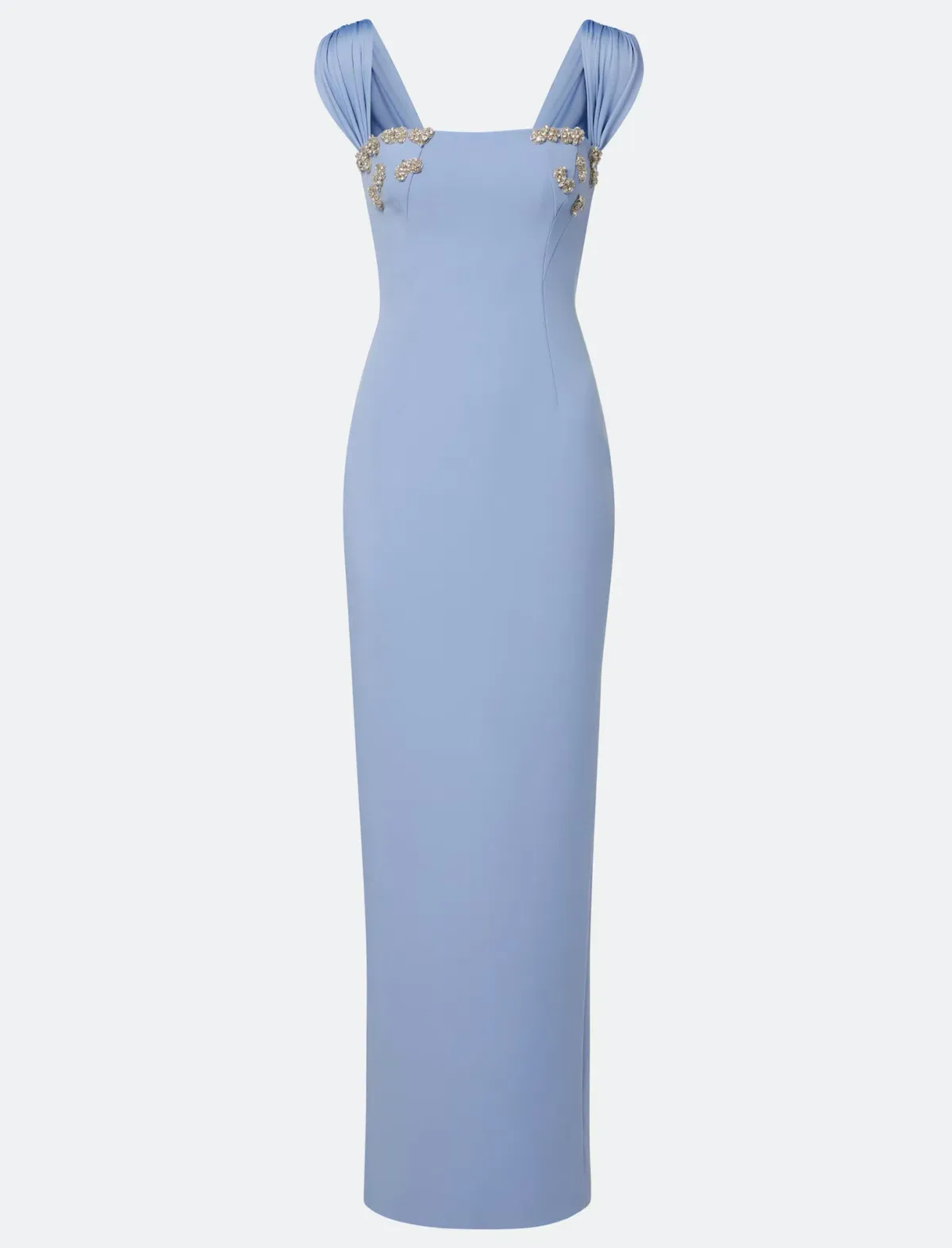 Rachel Gilbert Malia Maxi Gown in Blue Size AU 8 - Image 3