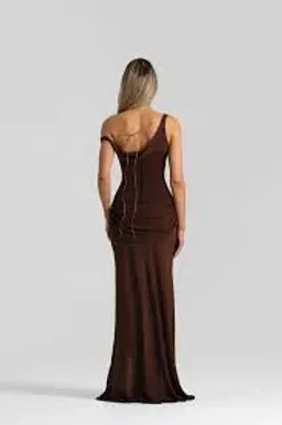 NATALIE ROLT CADENCE MAXI GOWN BROWN SIZE 8 for rent on The Volte - image 3