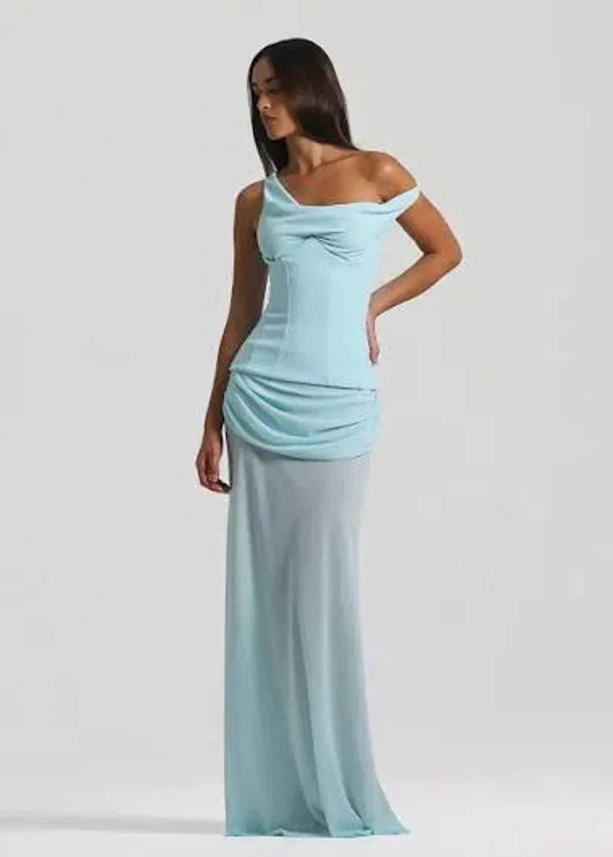 NATALIE ROLT CADENCE GOWN IN BLUE SIZE 10 - Image 2