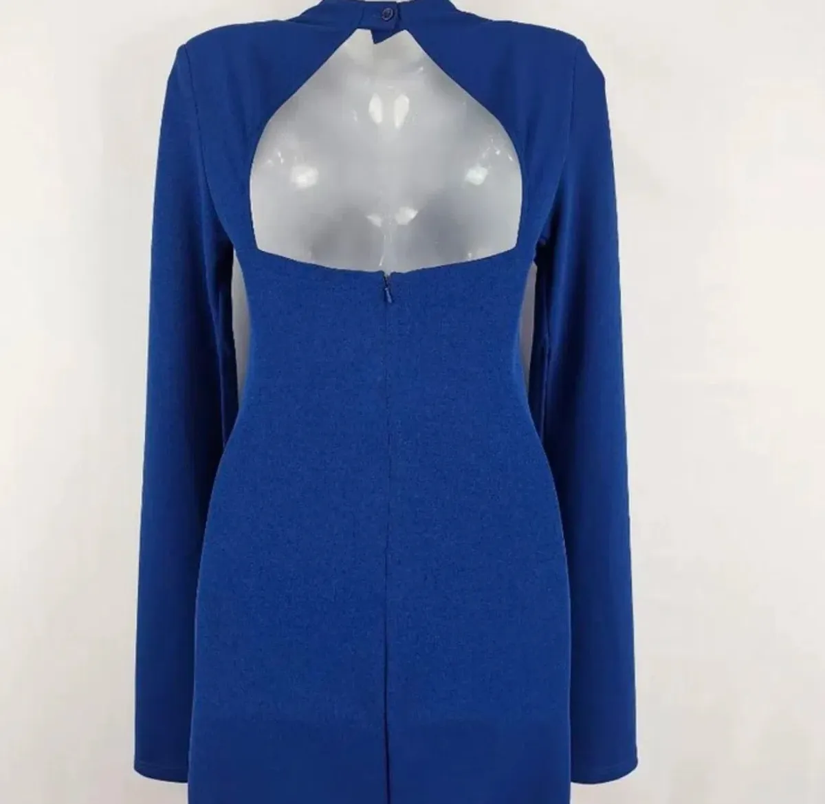 Mossman Sense of Mystery Dress Size 10 Cobalt Blue Mini - Image 4