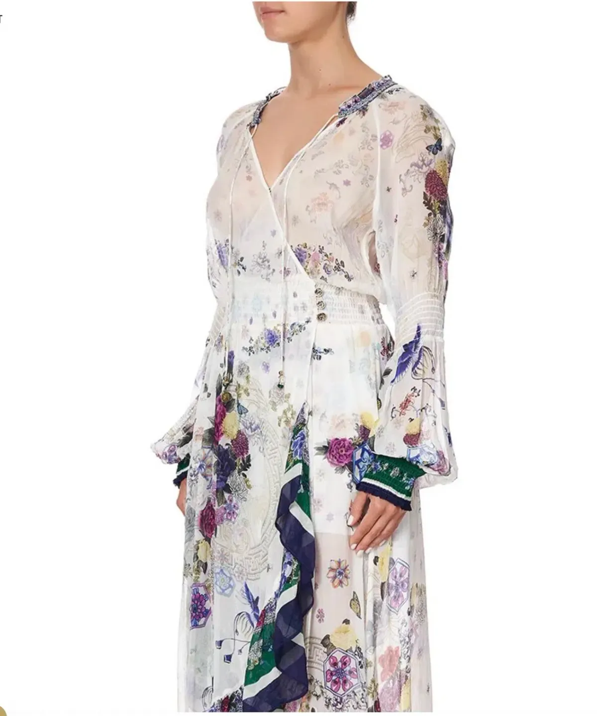 Camilla Gentle Moon Blouson sleeve Wrap Dress Size XL NWT RRP $ 899 - Image 6