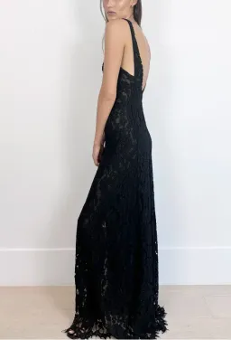 Scanlan Theodore | Black Lace Gown for rent on The Volte - image 4