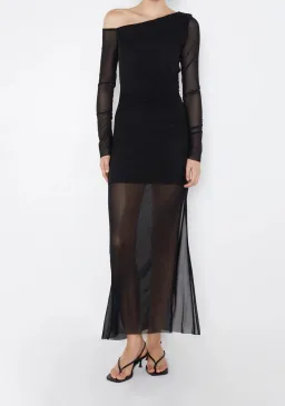 Bec & Bridge FAE ASYM L/S DRESS BLACK 8 for rent on The Volte - image 1