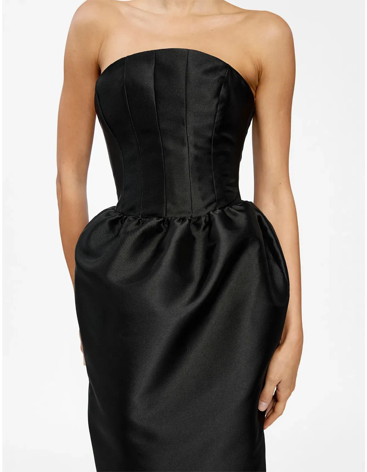 Effie Kats: Lilia Curved Strapless Maxi Dress - Image 3