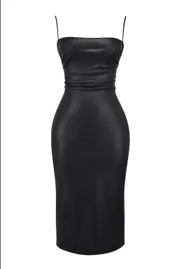 House of CB Jalena leather dress, size S for rent on The Volte - image 3