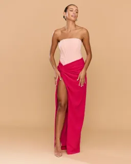 Pink Maxi Cinthia Dress by Catherine Ferraro Size 8 for rent on The Volte - image 1