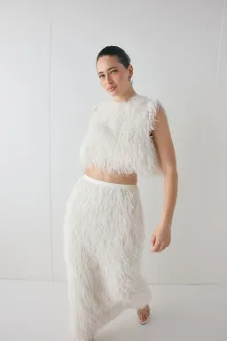 Vrg Grl Vivia Fringe Top & Devyn Fringe Midi Skirt Size 8 for rent on The Volte - image 4