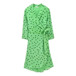 Ganni Polka Dot Wrap Dress size 40 for rent on The Volte - image 4