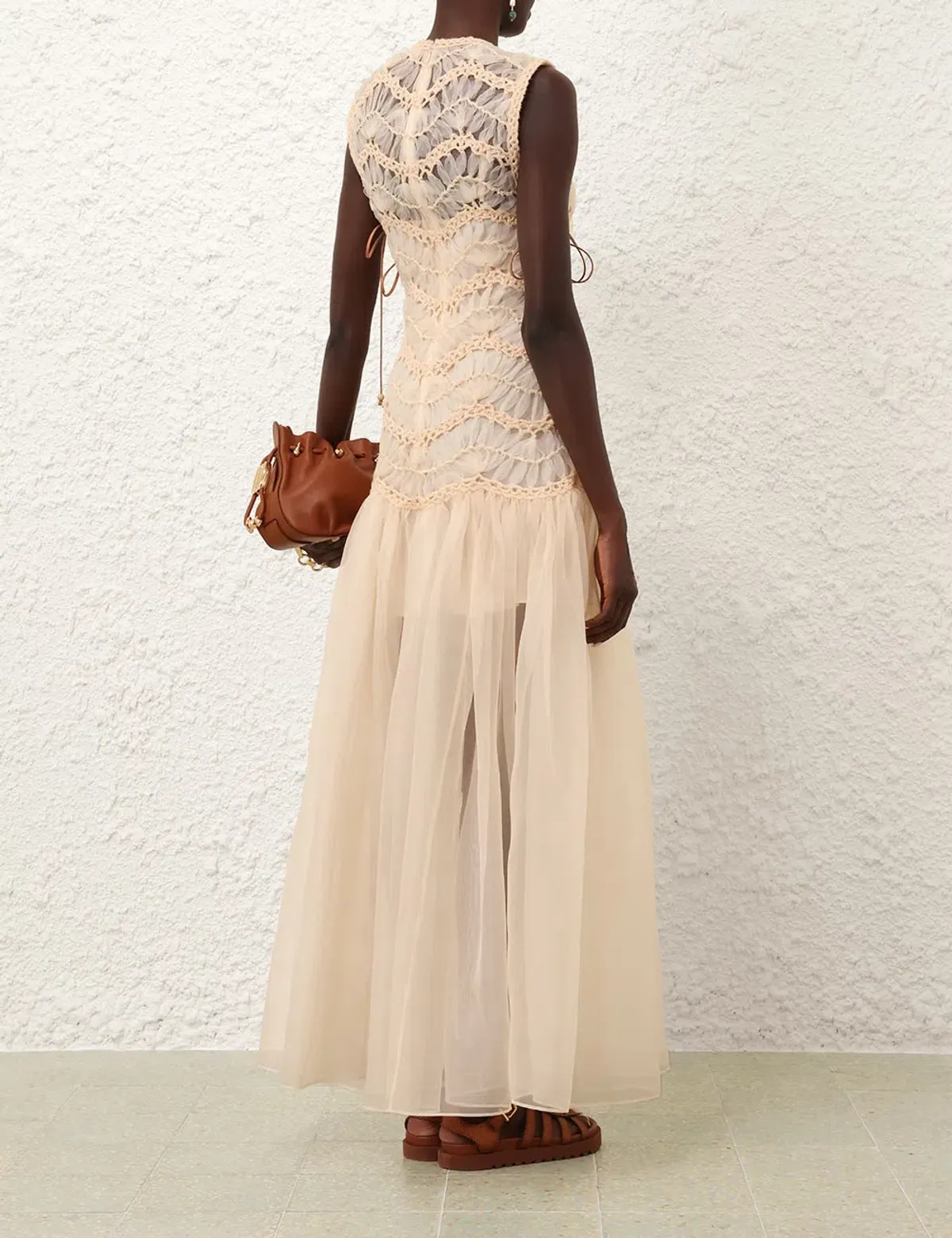 Zimmermann Illuminate Macramè Maxi Dress  - Image 4