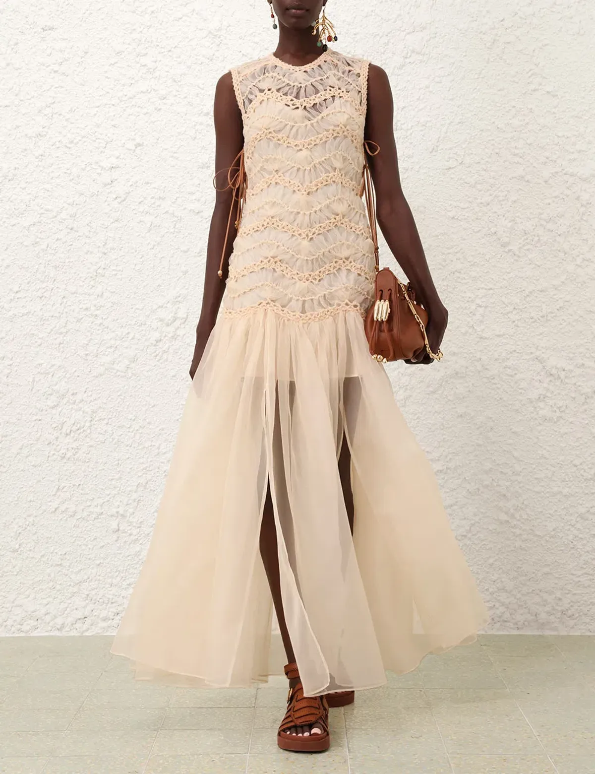 Zimmermann Illuminate Macramè Maxi Dress  - Image 1