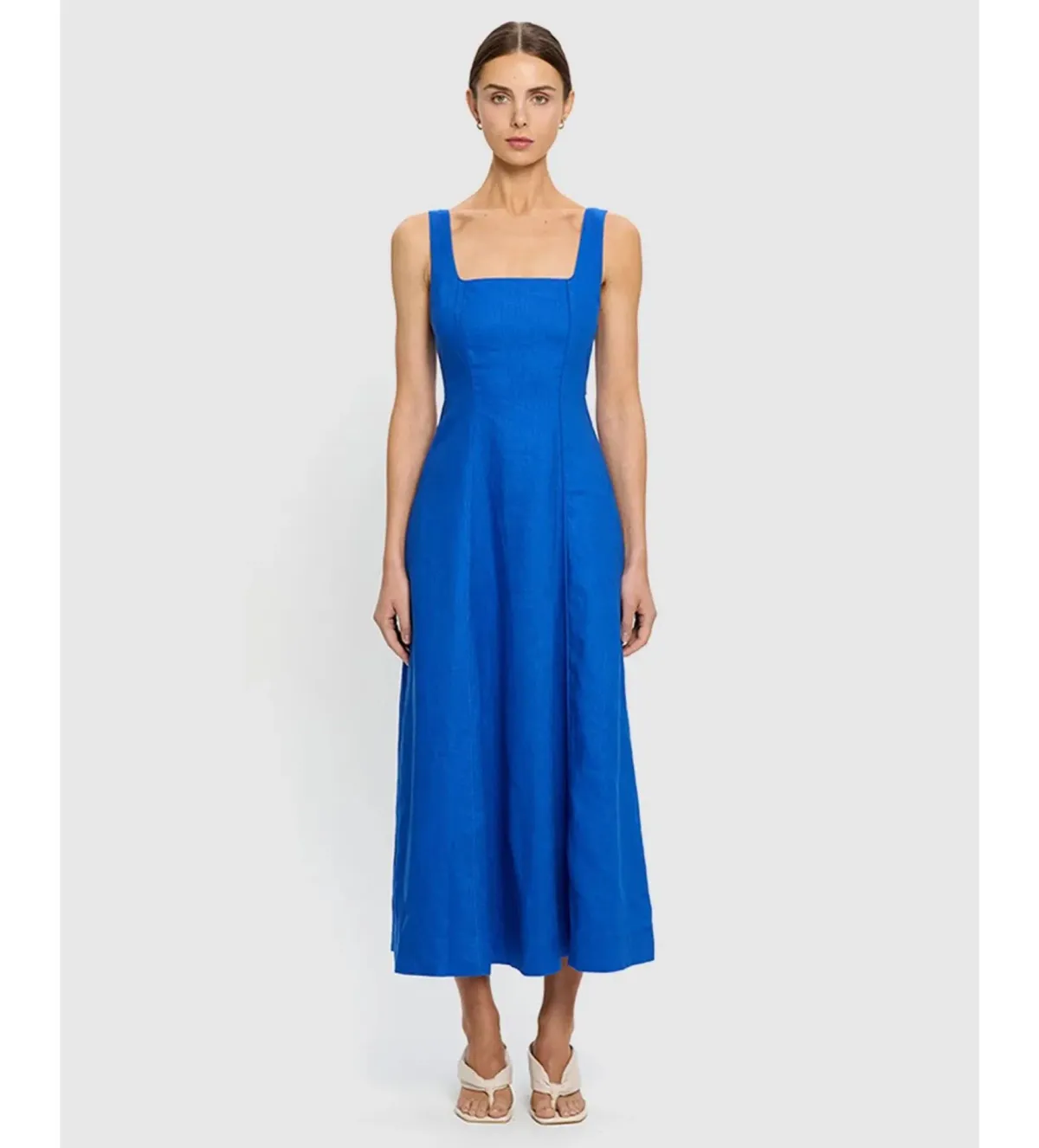 Kivari Elise Midi Dress Cobalt Size AU 10 - Image 1