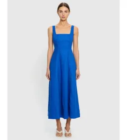 Kivari Elise Midi Dress Cobalt Size AU 10 for rent on The Volte - image 1