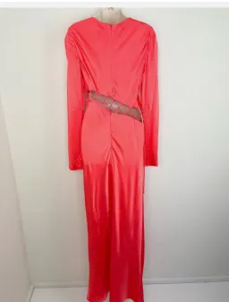 Shona Joy Lydie Asymmetric Red Maxi Dress with tie detail Size 10  for rent on The Volte - image 5