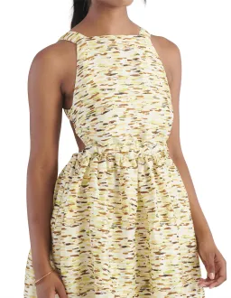 Elka Collective Mari Sleeveless Midi Dress in Citrus Print. Size 8 for rent on The Volte - image 4