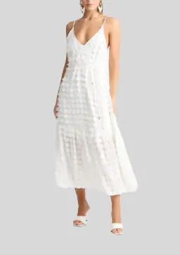 Sheike White Heaven V Neck Maxi Dress. Size 8 for rent on The Volte - image 3