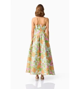 Elliatt Laurel Sleeveless Maxi Dress in Green Floral Size 10 for rent on The Volte - image 4