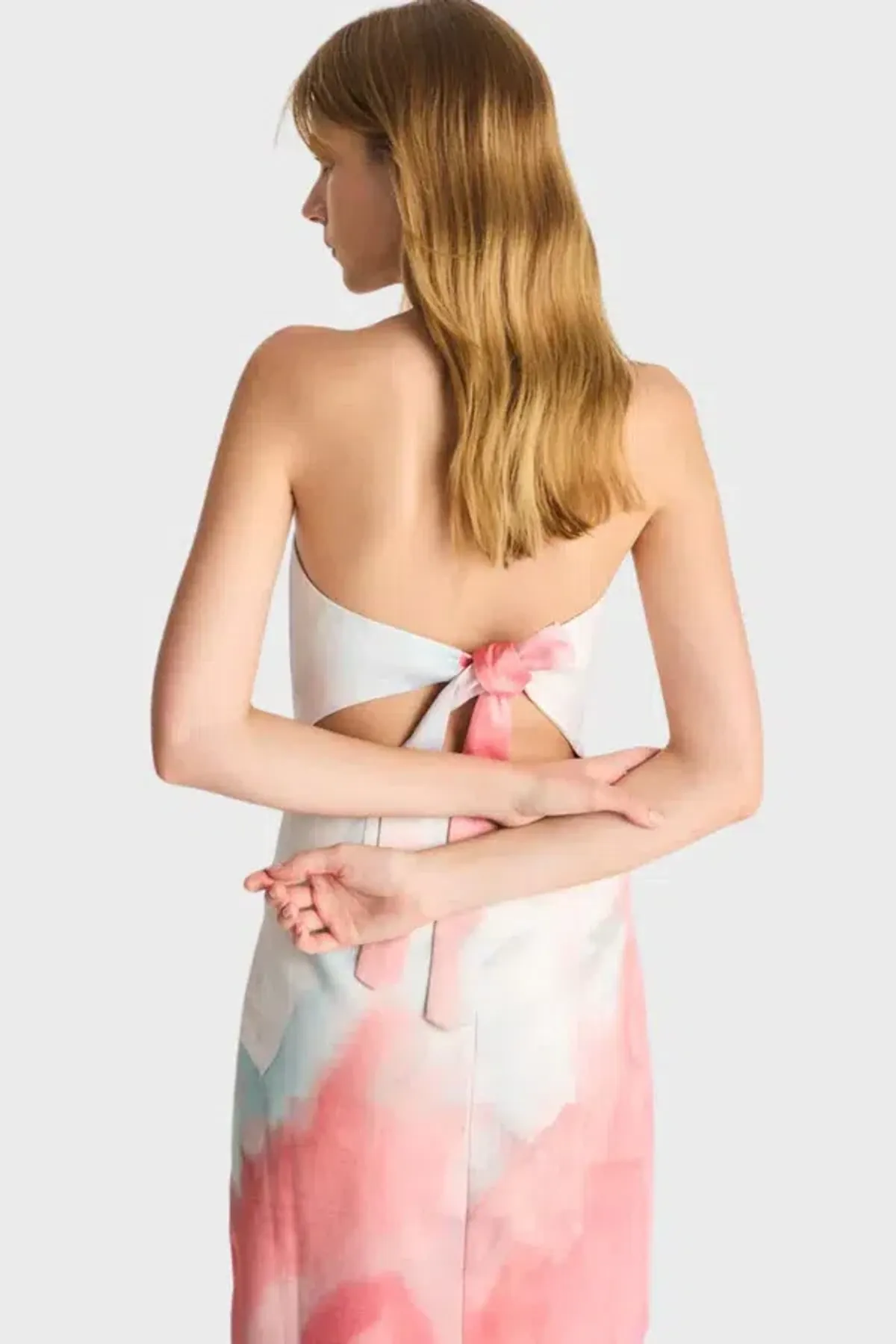  Romy - LJ Strapless Tailored Midi Dress - Image 3