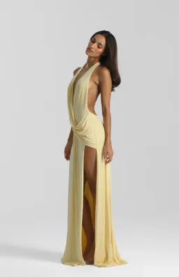 Natalie Rolt Winona Gown Lemon Size 1 (AU 8) for rent on The Volte - image 4