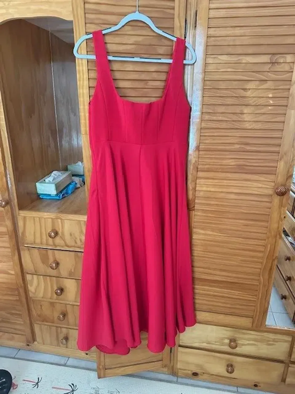 Odd Muse - Ultimate Muse High Waist Square Neck Midi Dress - XXL  - Image 4