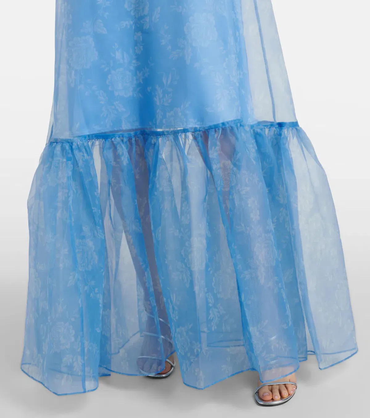 Staud Calluna Floral Organza Maxi Dress  - Image 6