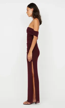 Bec & Bridge Poppy Gathered Maxi Dress Plum Size 6 for rent on The Volte - image 3