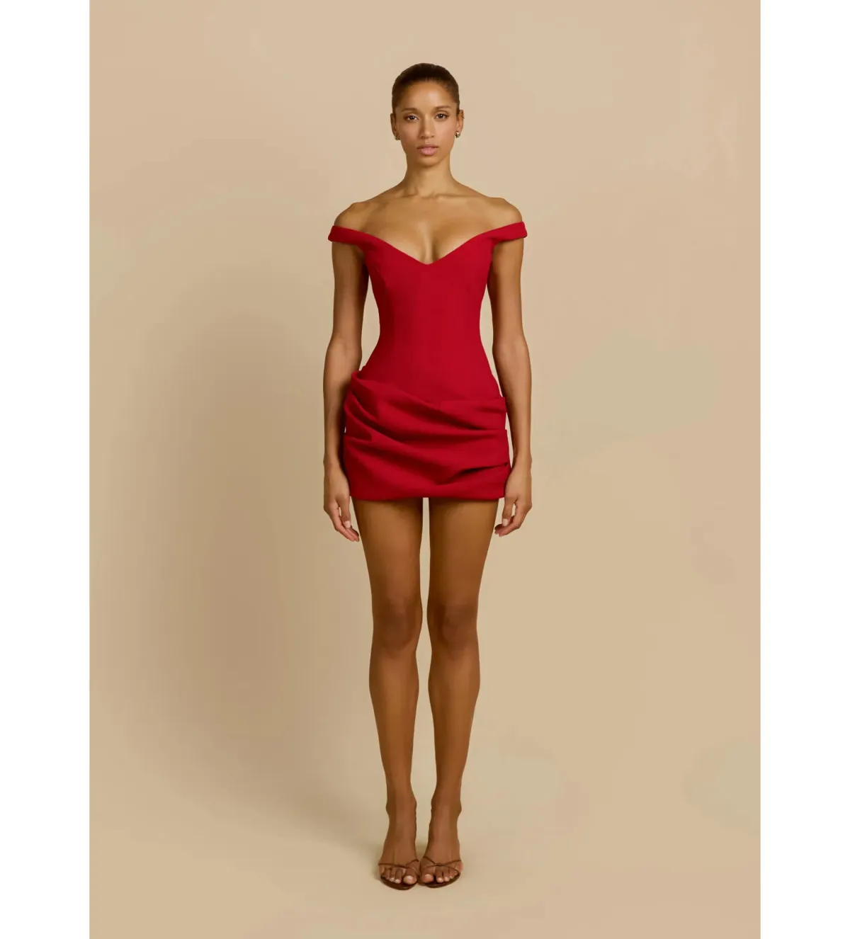 Arcina Ori Avery Mini Dress in Red Size AU8 - Image 1