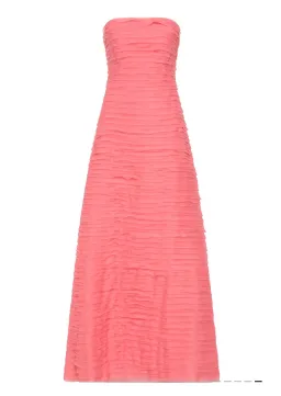 Aje Soundscape Dress, Guava pink, size 10 for rent on The Volte - image 1