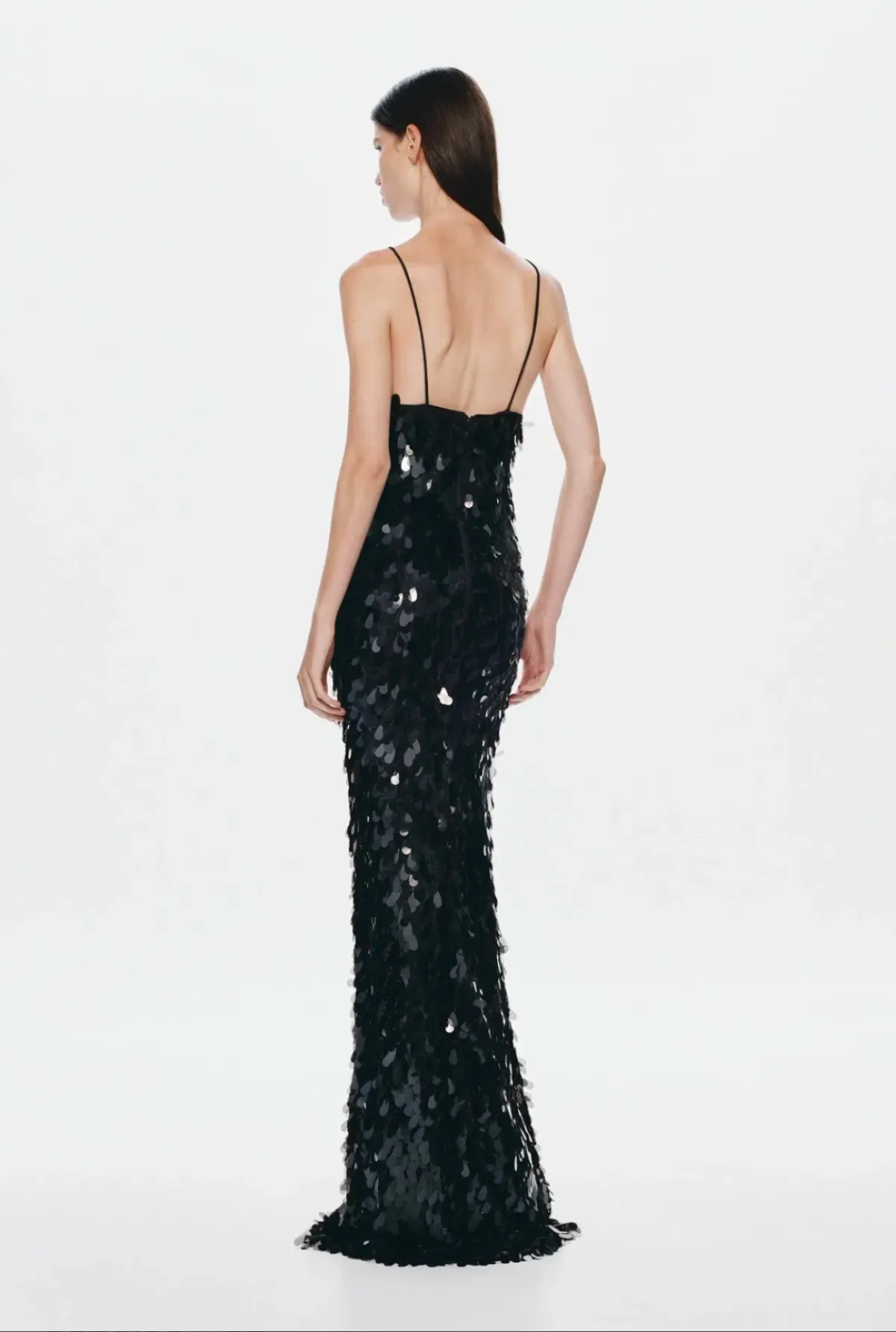 Misha The Sapphire Sequin Dress in Black Sz S - Image 3