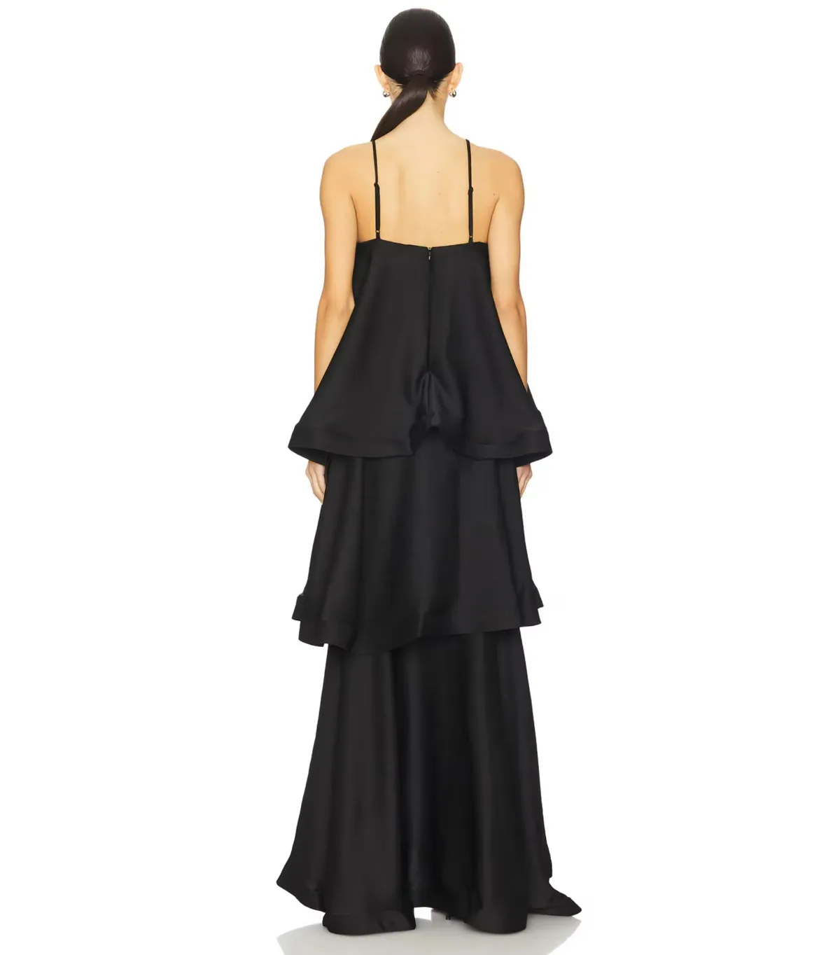 Elliatt Tilly Tiered Maxi Dress Black Size AU 10 - Image 2
