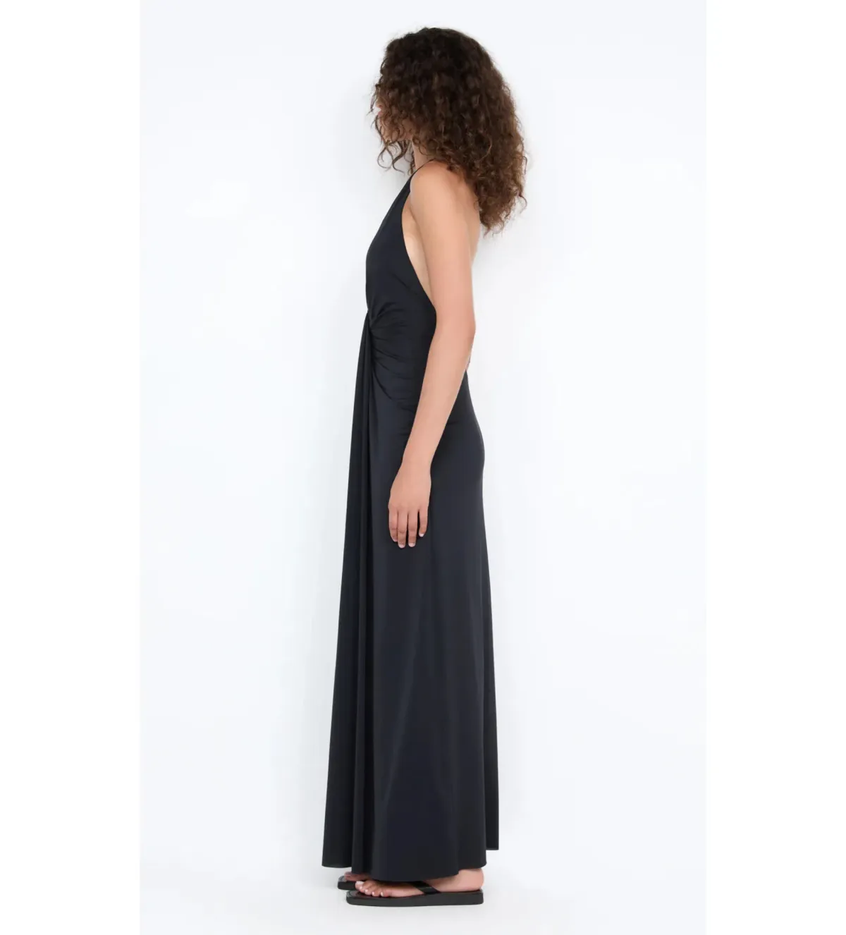 Bec & Bridge Tillie Drape Maxi Dress Black Size 6 - Image 3