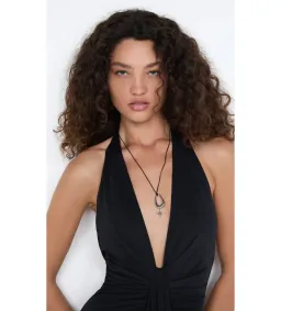 Bec & Bridge Tillie Drape Maxi Dress Black Size 6 for rent on The Volte - image 5