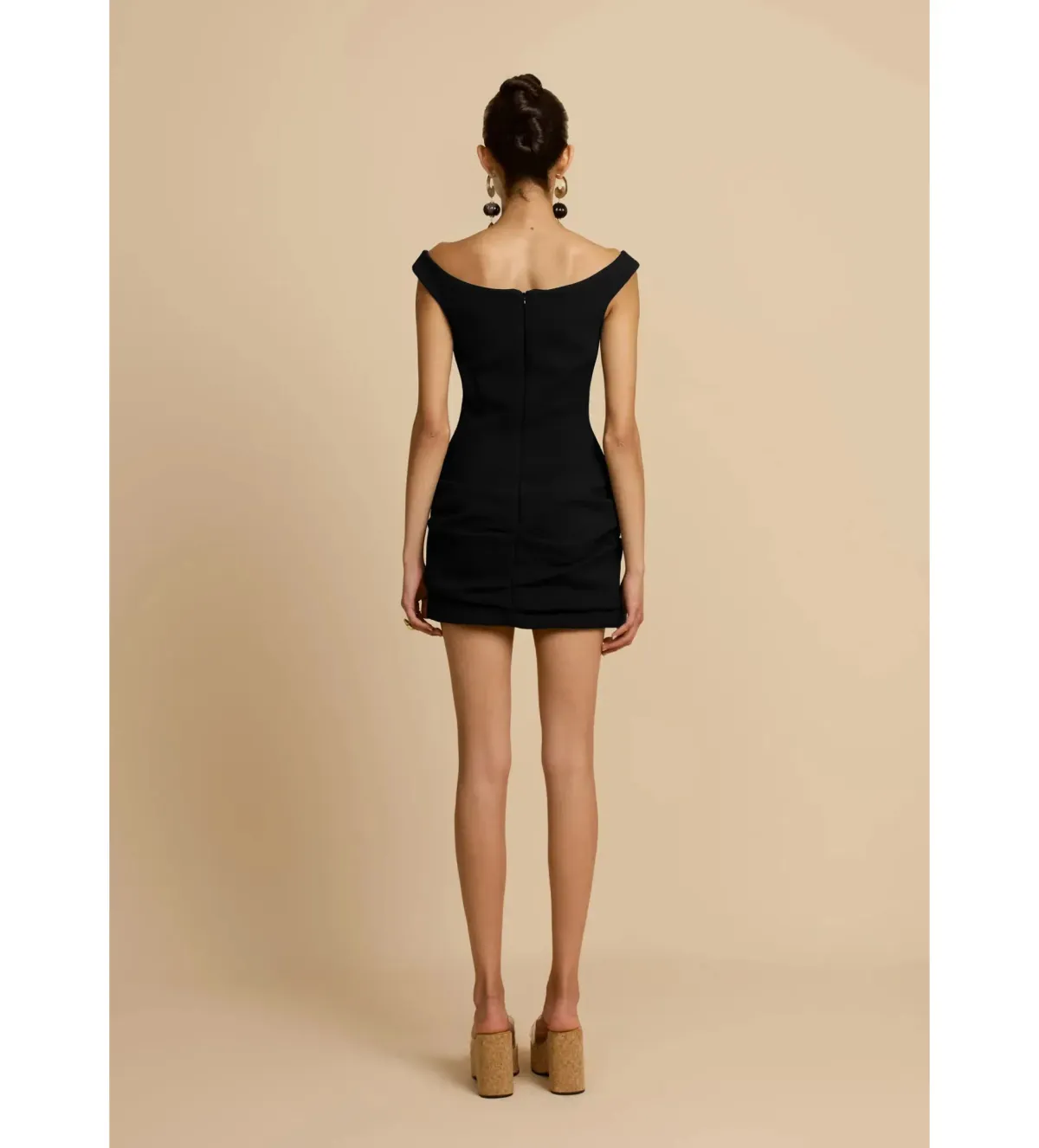 Arcina Ori Avery Mini Dress Black Size S/AU 8 - Image 3