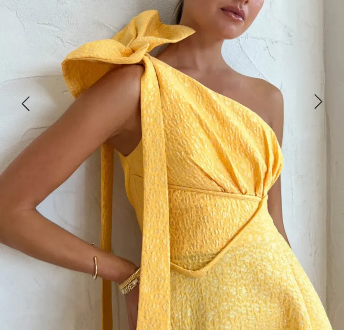 Rachel Gilbert Emiliano Dress In Lemondrop - Image 3