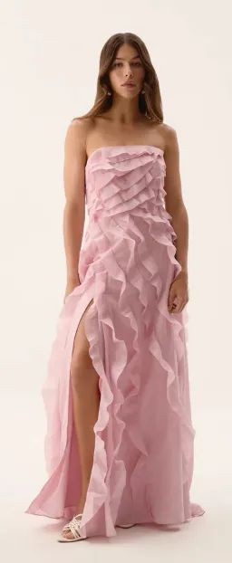 Pink Aje Allairie Gown, size 10 for rent on The Volte - image 3