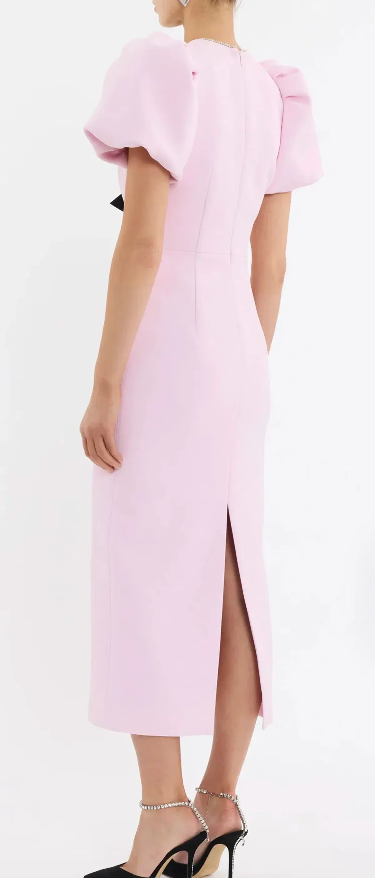 Rebecca Vallance Nemy Midi Dress Pink Size 12 - Image 2