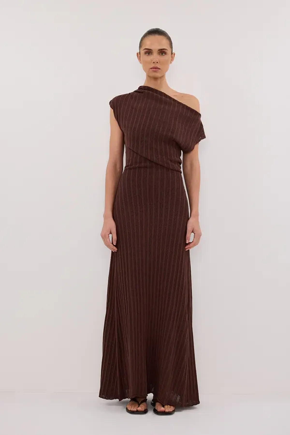 Dissh Bowie Walnut Knit Maxi Dress - M - Image 1