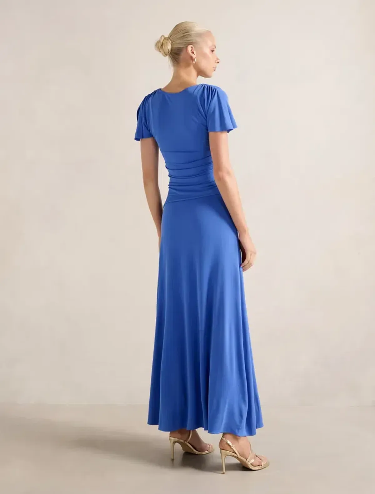 Gemini High Neck Jersey Maxi Dress - 12 - Image 4