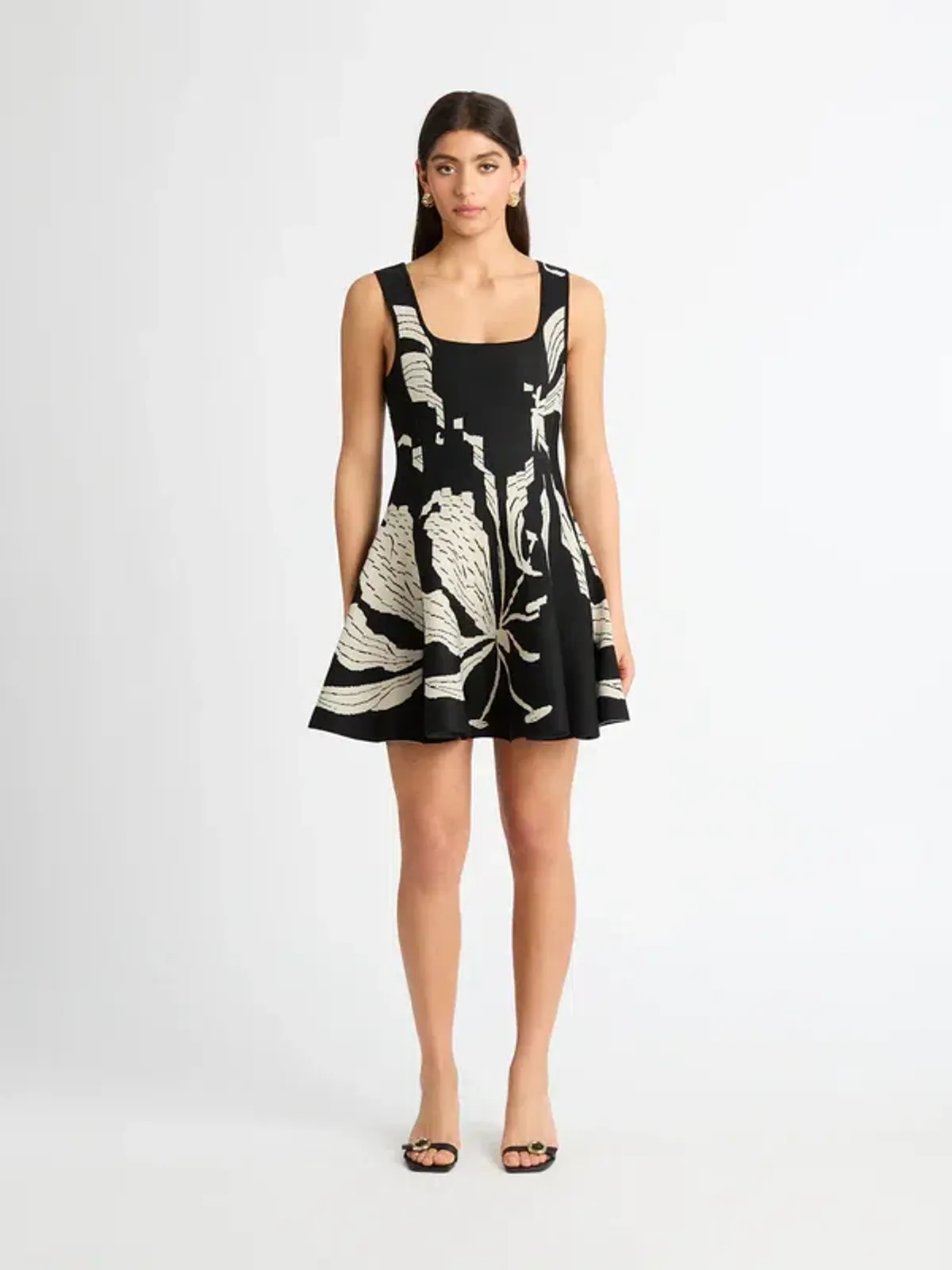 Sheike Lotus Flower Knit Dress - Image 1
